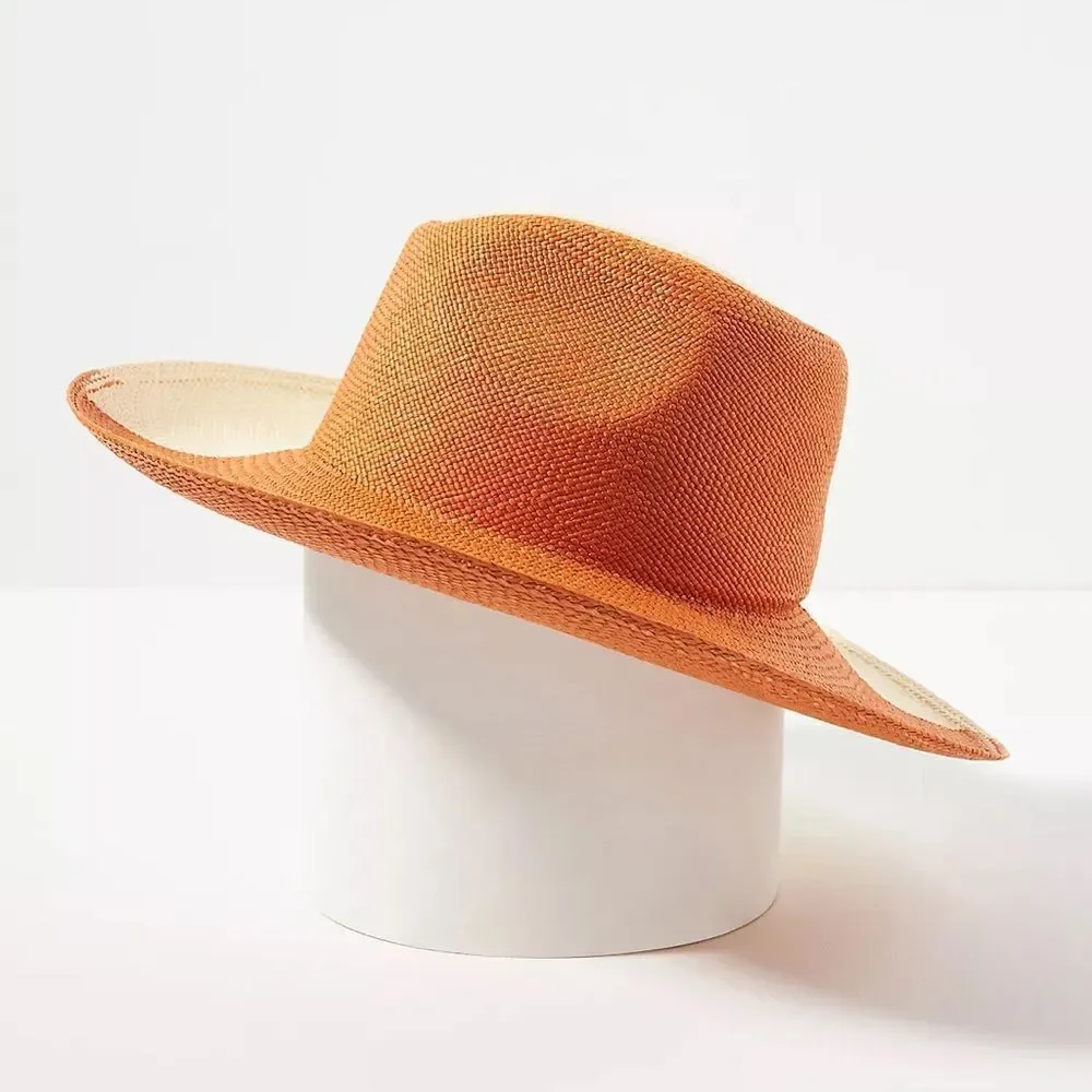 Artesano Two Toned Handmade Straw Hat NWT